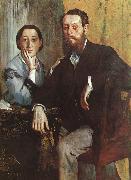 Edgar Degas The Duke and Duchess Morbilli oil painting picture wholesale
